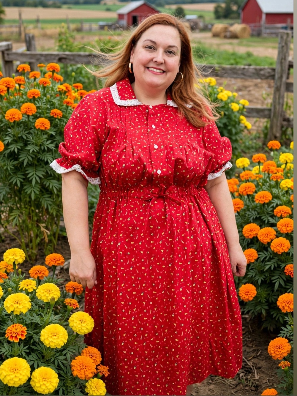 Country Cottage Dress, 2X